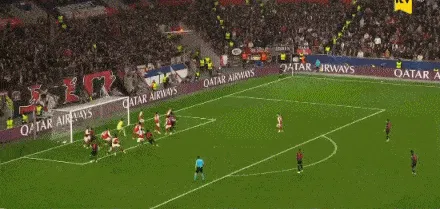 虎扑官网-药厂角球机会,安德里希头球破门,药厂1-0阿森纳